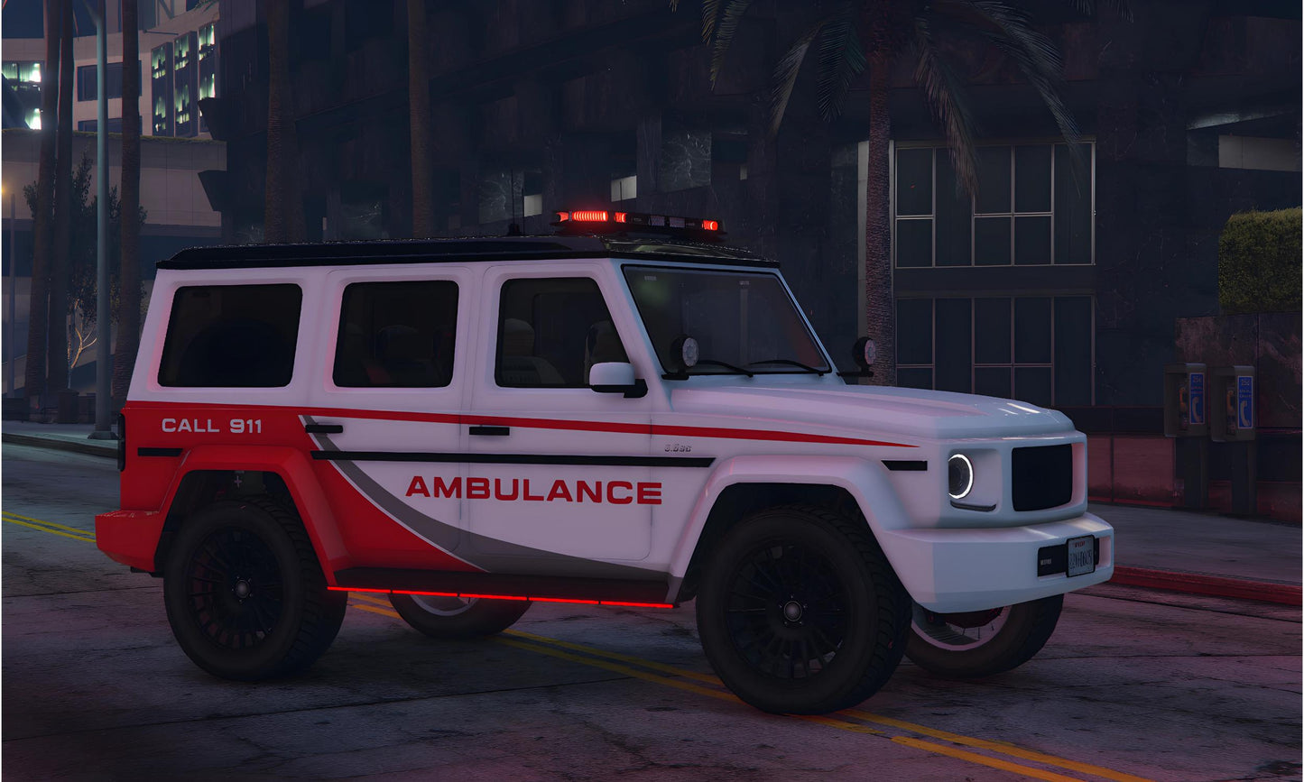 Fivem Lore-Friendly Emergency Vehicles Pack | 10+ Premium Ems Cars | Fivem EMS Car Pack | Fivem Ambulance Vehicles | Fivem Ready Vehicles