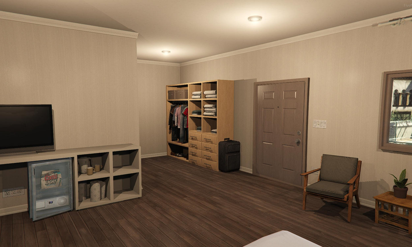 FiveM Hotel MLO | 10-Room Motel Interior for RP Servers | Realistic San Andreas Style Hotel Map | Roleplay Friendly Design | Fivem Ready