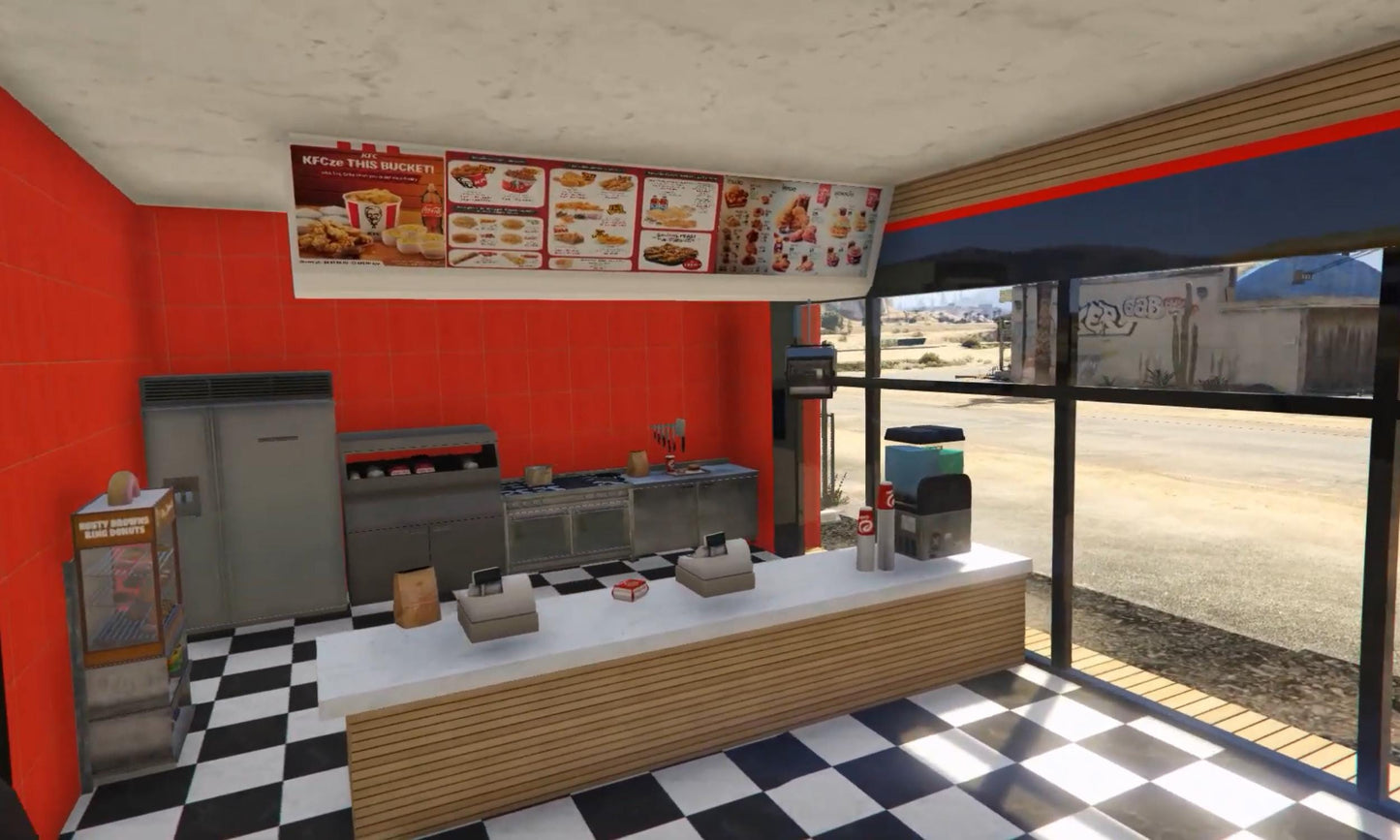 Fivem MLO | business mlo | KFC Mlo | High Quality | MLO | Optimized and Fivem Ready