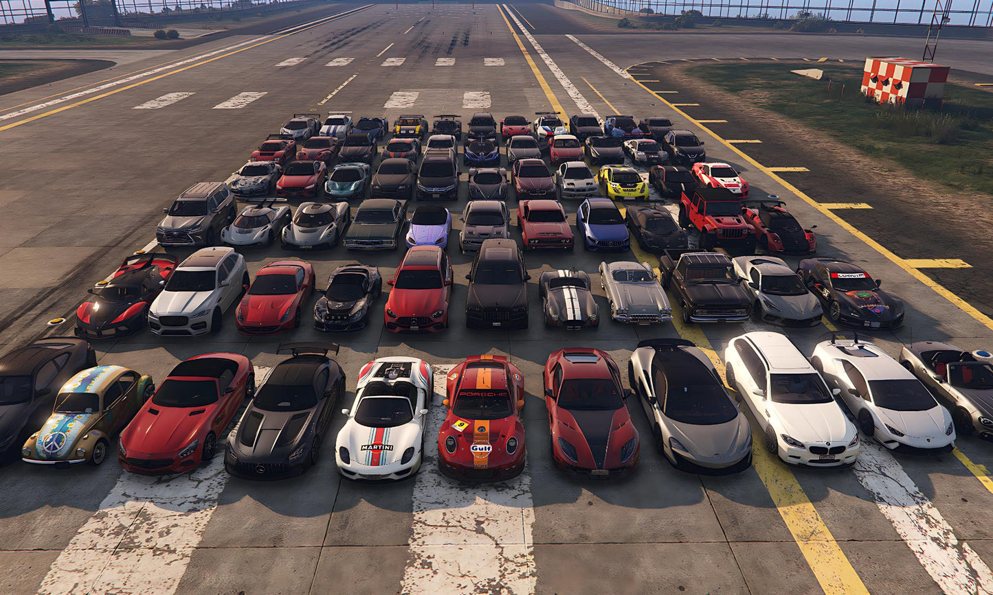 FiveM 75 Car Pack | Realistic Optimized Vehicle Pack | High Quality Cars for RP & Drift Servers | FPS Friendly | Supercar, SUVs Tuners More