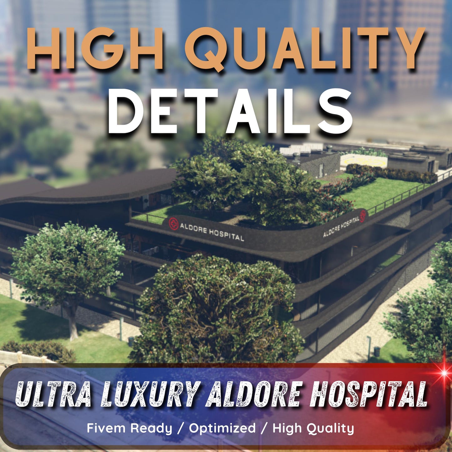 Fivem MLO | Aldore Hospital Center mlo | Fivem Hospital MLO | Medical Center MLO | Optimized and Fivem Ready