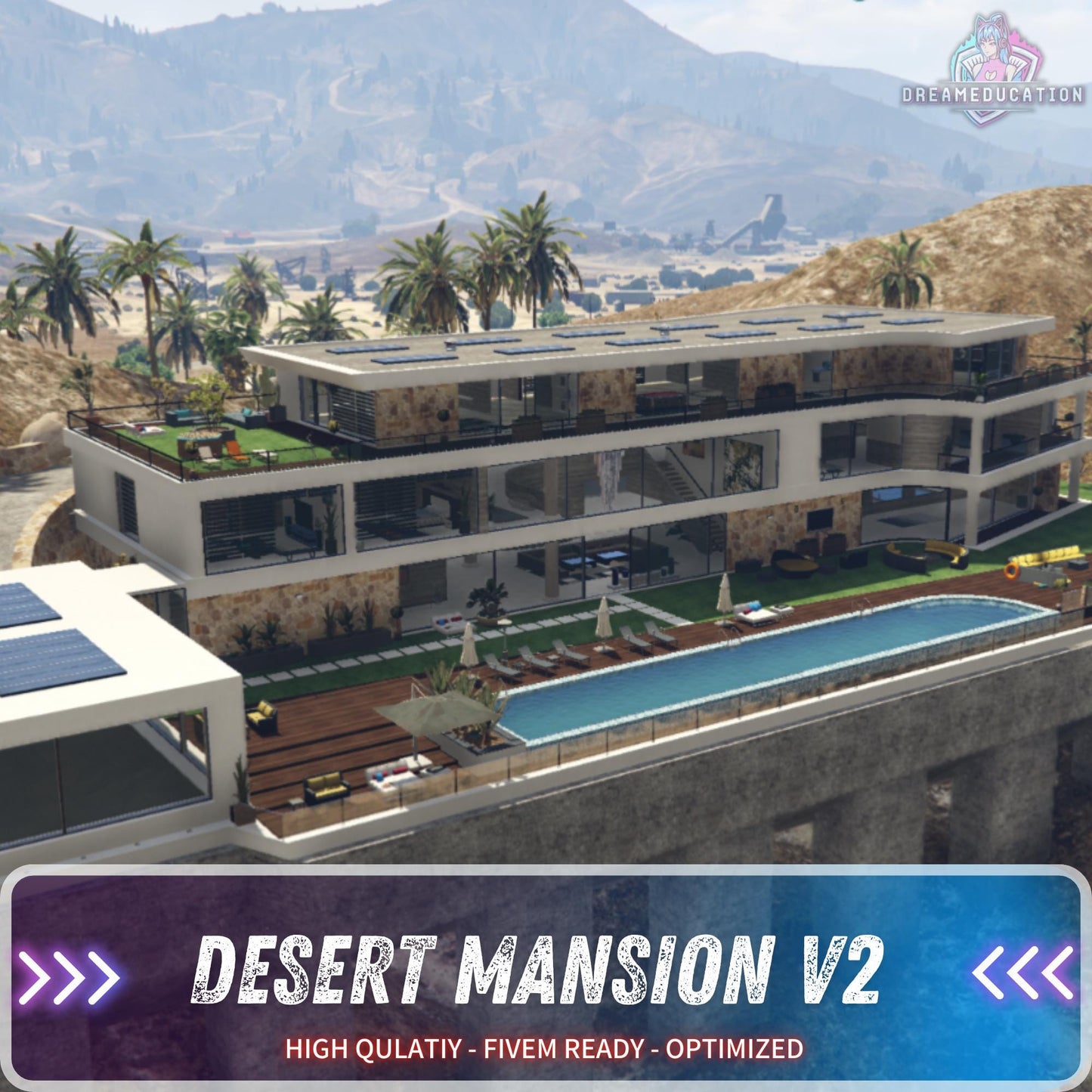 FiveM MLO | Desert Mansion MLO | High Quality | MLO | Optimized and Fivem Ready