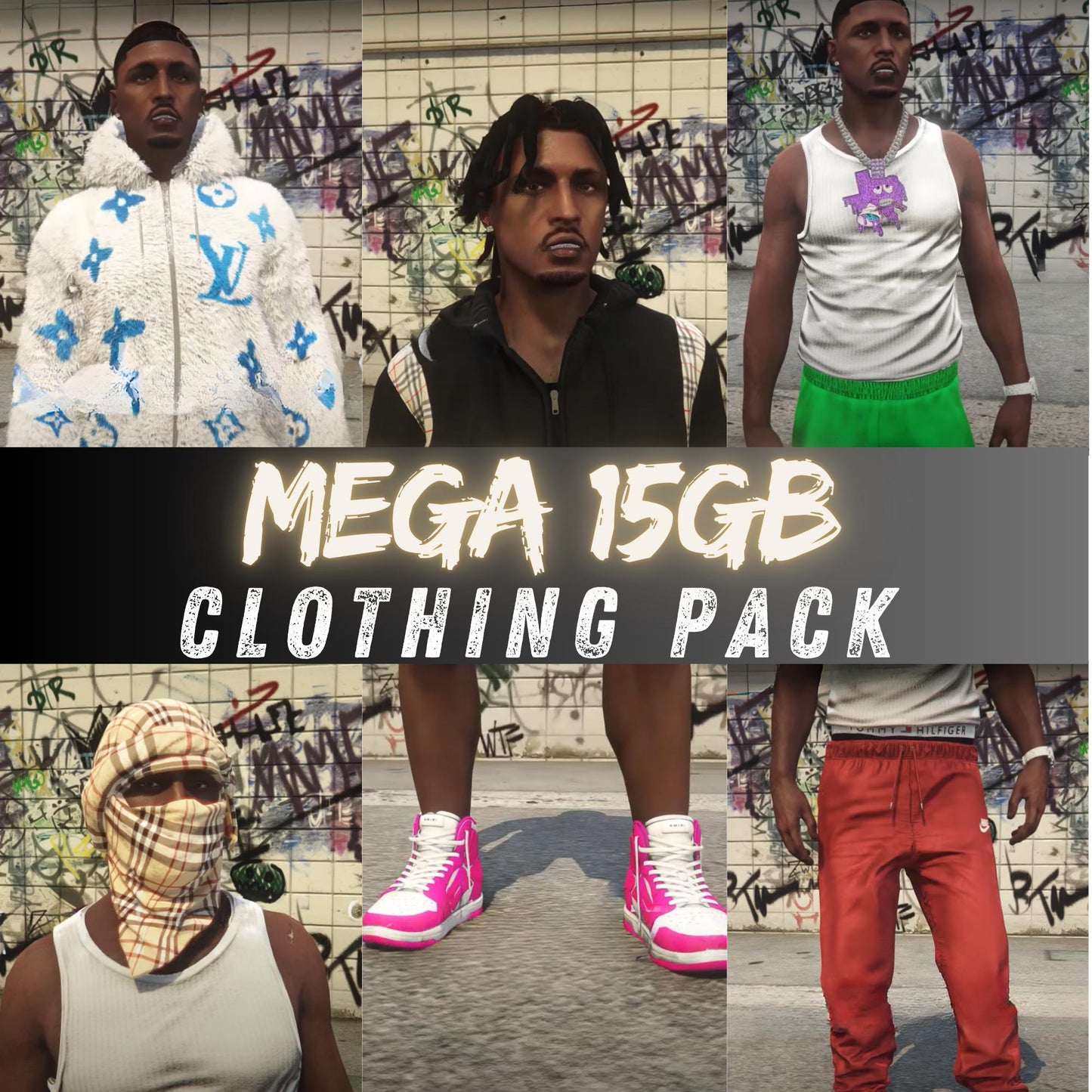 Fivem Mega Male Clothes Pack | EUP Clothing | Fivem Clothing Pack | Fivem | Clothing Pack Fivem | High Quality | Fivem Ready