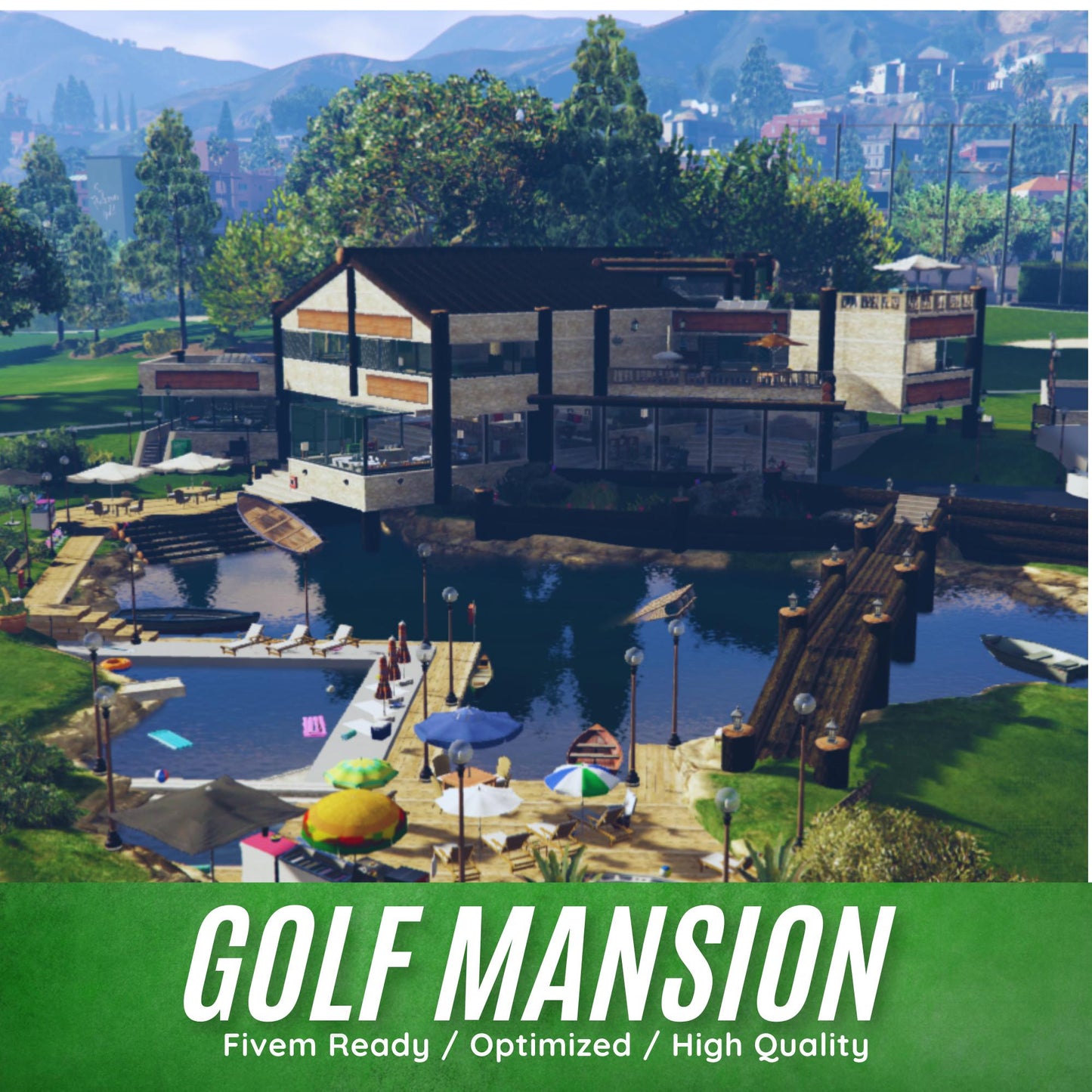Fivem MLO | Golf Mansion mlo | High Quality | MLO | Optimized and Fivem Ready