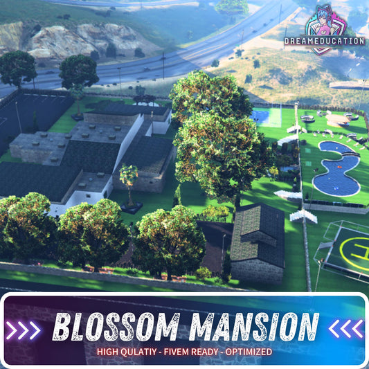Fivem MLO | Blossom Mansion mlo | High Quality | MLO | Optimized and Fivem Ready