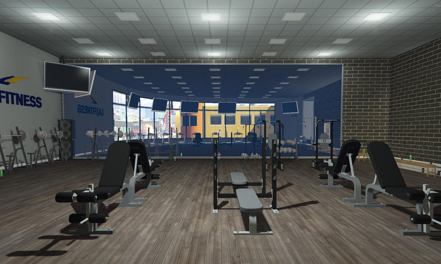 FiveM Gym MLO | Fivem Mlo | Modern RP Fitness Center Map | Optimized Roleplay Gym with Cardio & Weight Zones | Drag and Drop Ready