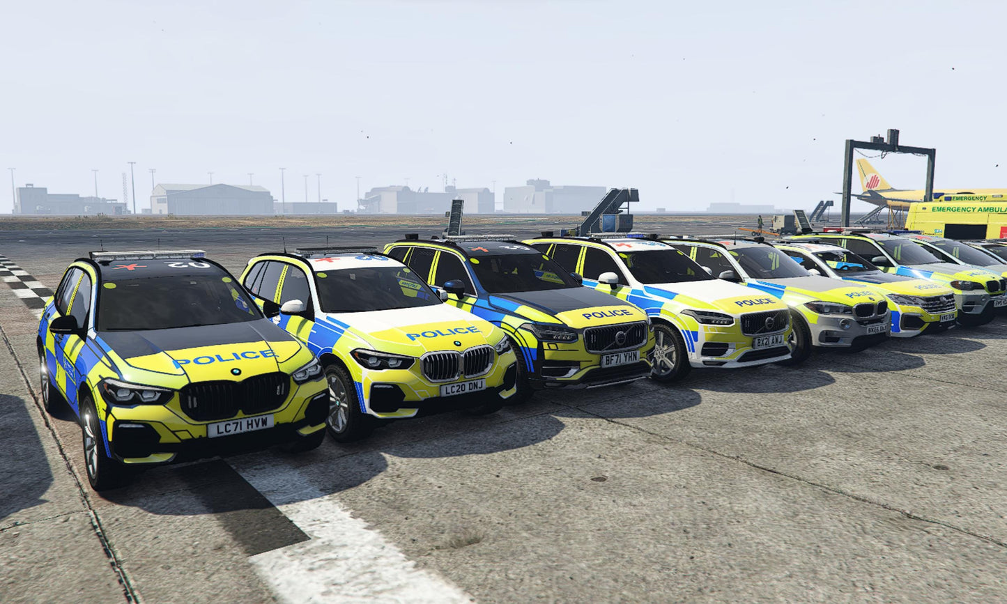 Mega British Car Pack | 400+ UK Ems Cars | UK Fire Cars | British Police Cars | UK Ambulance Cars | Uk Taxi Cars | High Quality, Fivem Ready