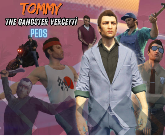 Fivem Peds | Tommy "Gangster" Vercetti | Relive the Golden Age of Crime in Los Santos! | Fivem Clothing | Fivem Ped Pack | Fivem Ready