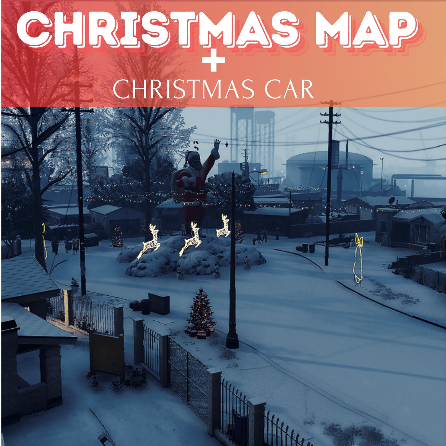 Fivem Christmas Map + Car | Los Santos Christmas Map | Christmas Dodge Car | Fivem Christmas Map | Highg Quality Map + Car | Fivem Ready