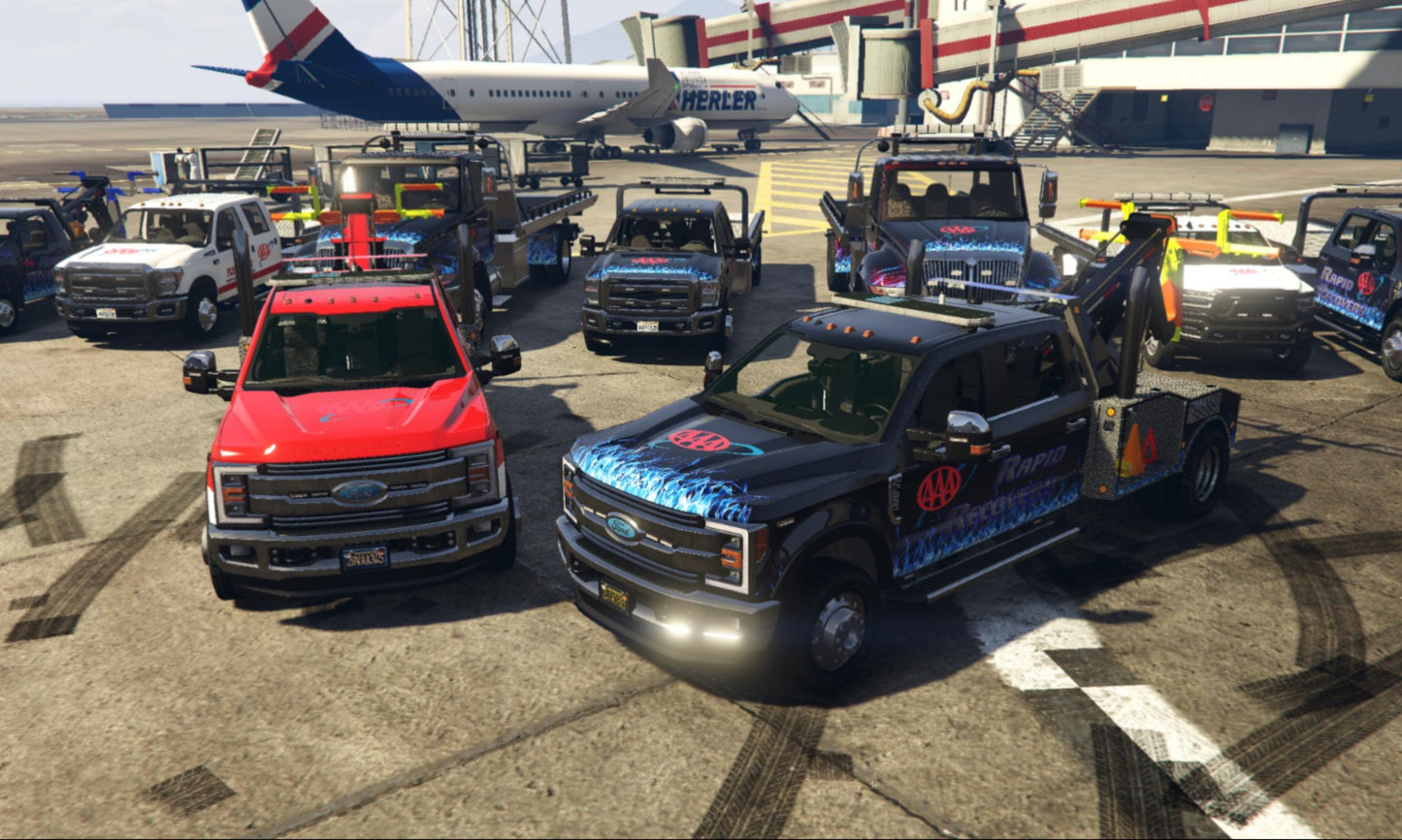 Fivem Car Pack | Tow Truck Vehicle Pack Fivem | High Quality | Car Pack Fivem | Optimized and Fivem Ready