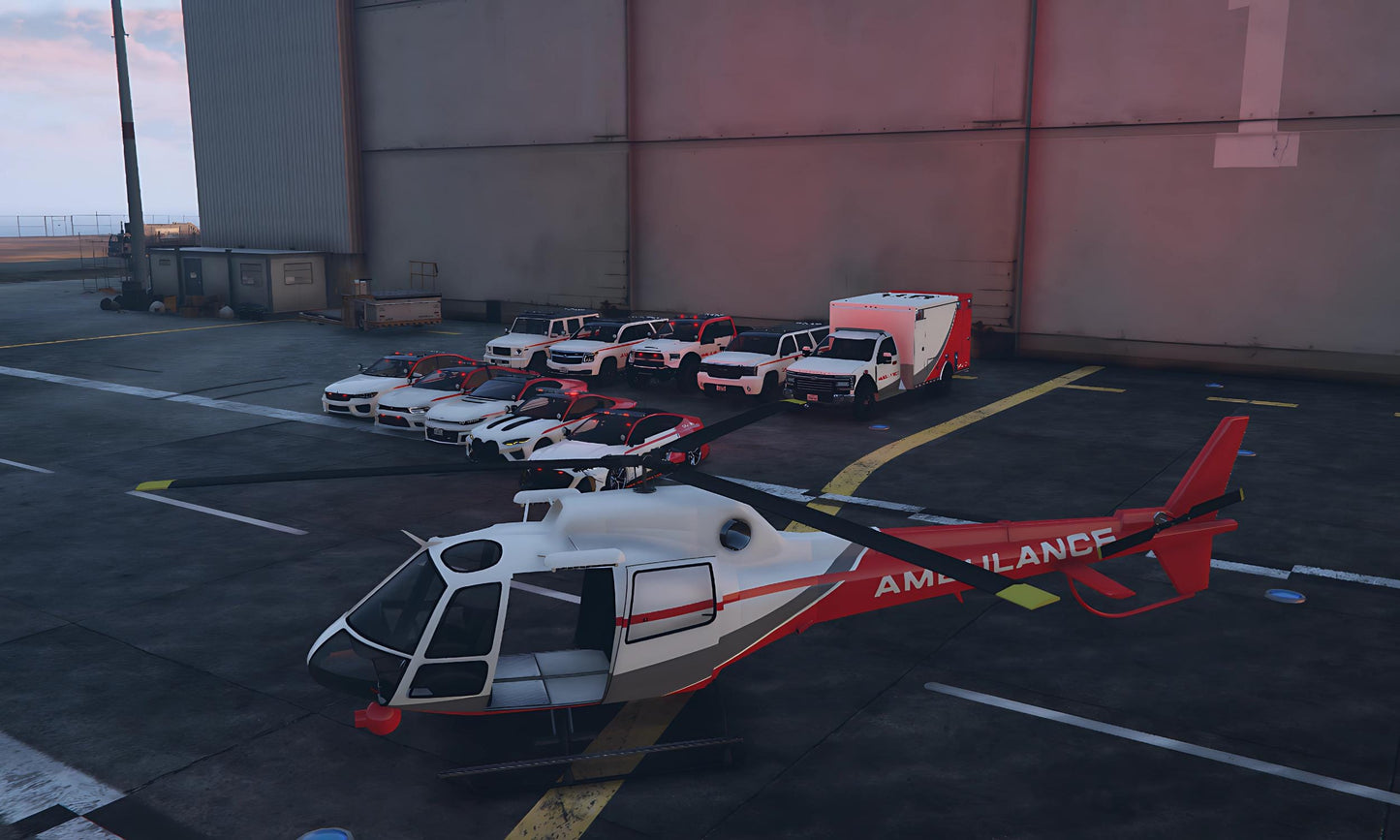 Fivem Lore-Friendly Emergency Vehicles Pack | 10+ Premium Ems Cars  | Fivem EMS Car Pack  | Fivem Ambulance Vehicles  | Fivem Ready Vehicles