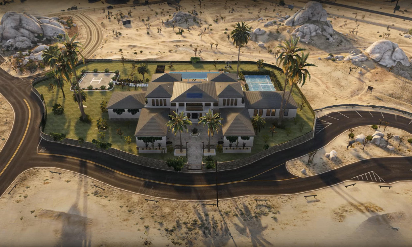 Fivem MLO | Desert Mansion mlo | High Quality | MLO | Optimized and Fivem Ready