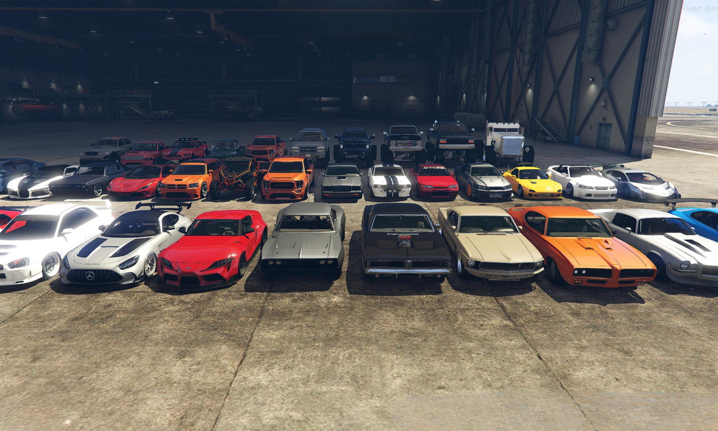 Fivem Custom Lore Friendly Car Pack | Premium 40 + Cars Pack | Fivem Custom Car Pack | Fivem Lore Friendly Cars | High Quality & Fivem Ready
