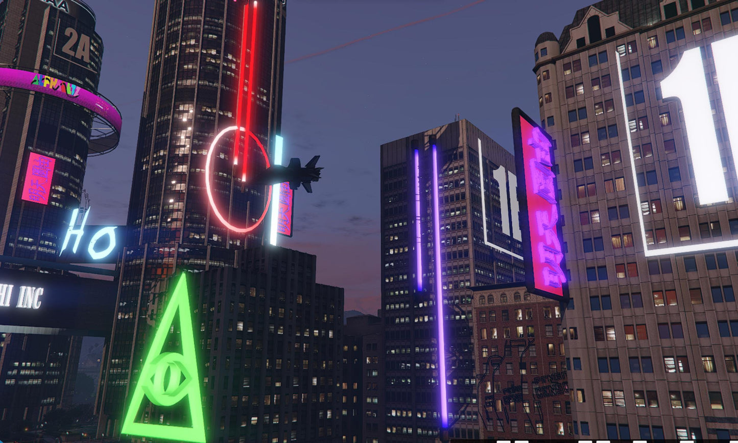 Cyberpunk Town Mod + Office  | Fivem Map  | Futuristic Neon City Experience  |  Fivem Cyberpunk Roleplay  |  Fivem Ready  |  Optimized