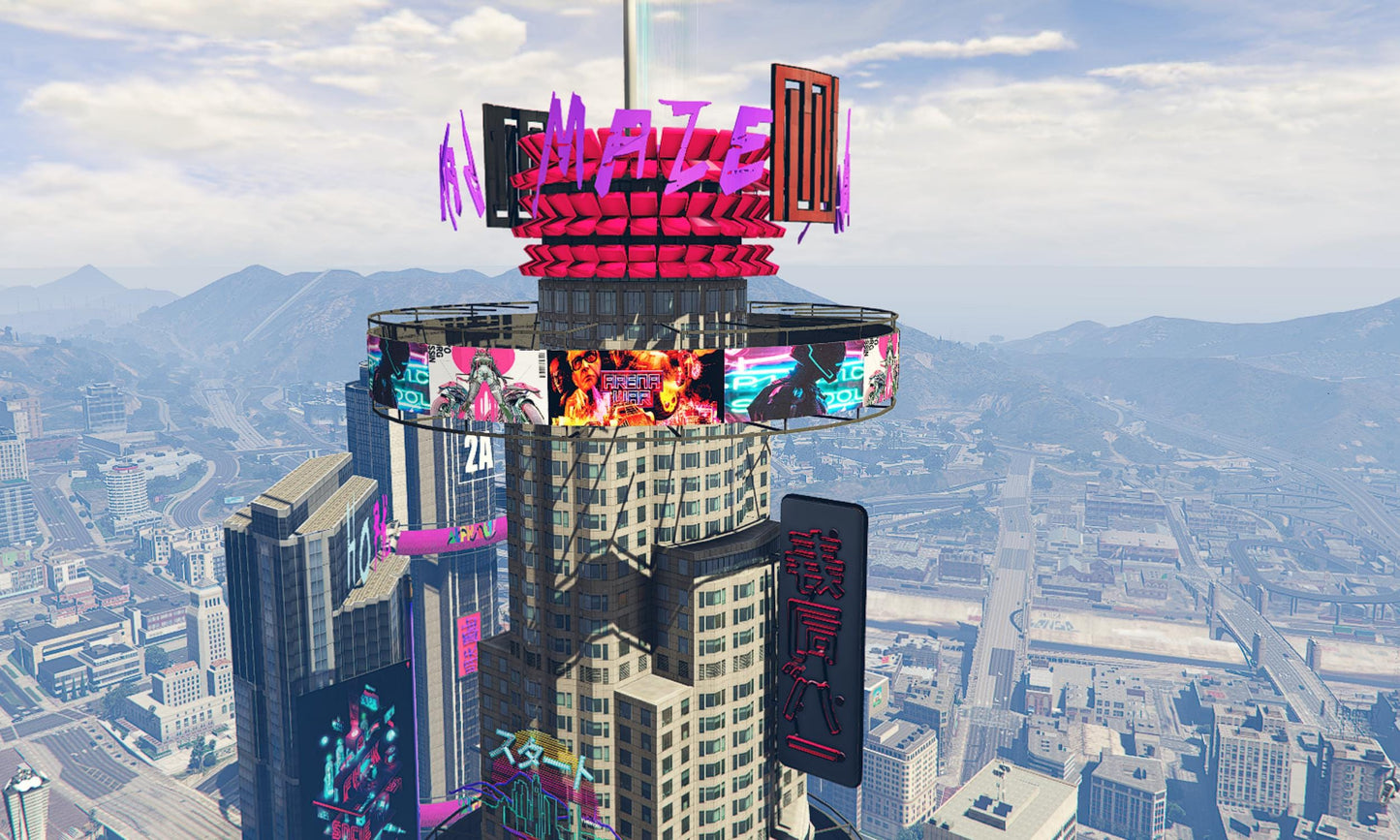 Cyberpunk Town Mod + Office  | Fivem Map  | Futuristic Neon City Experience  |  Fivem Cyberpunk Roleplay  |  Fivem Ready  |  Optimized