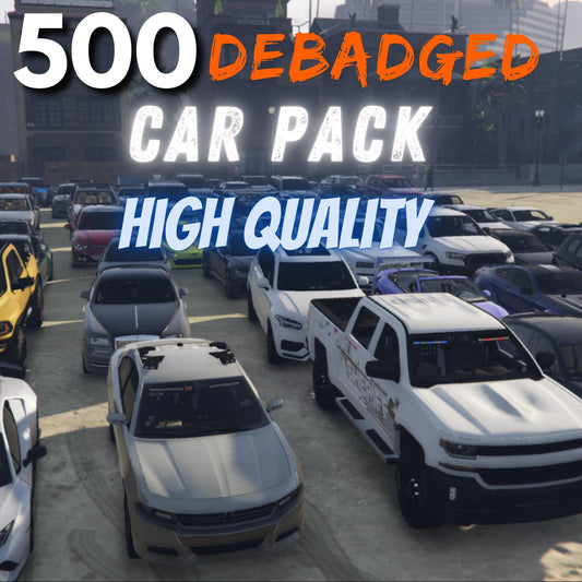 Debadged Car Pack | 500 car Pack | FiveM l Debadged Car | Unbranded | High Qualİty