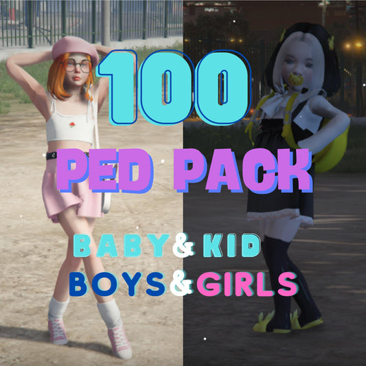 Fivem Ped l 100+ Ped Pack | Fivem Kid Ped | Roleplay | Fivem Girl Boy Kid Peds l Fivem Baby Boy Ped l Fivem Baby Girl Ped l Optimized
