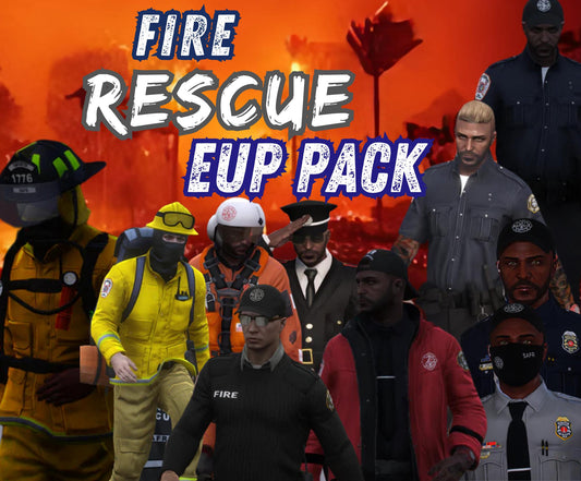 Fire Rescue Uniform Pack | Tactical Gear Fivem | Fivem Male & Female Uniforms | FiveM Uniform Pack | Fivem