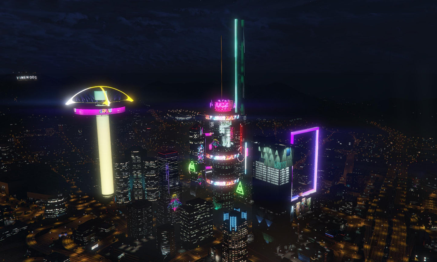 Cyberpunk Town Mod + Office  | Fivem Map  | Futuristic Neon City Experience  |  Fivem Cyberpunk Roleplay  |  Fivem Ready  |  Optimized