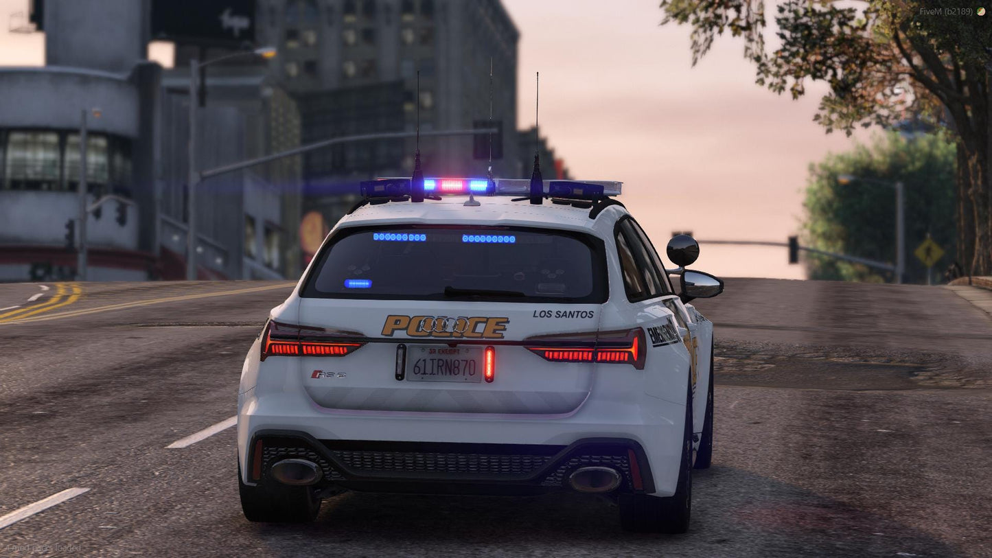 Rs6 Police Car | Fivem Audi Rs6 | Fivem Police Car | Fivem High Quality Car | Fivem Custom Car