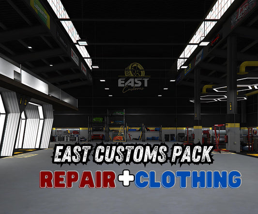 EAST Customs Repair + Clothing  | Mechanic Repair  | Clothing  | Fivem Mlo  | Fivem Business Mlo  | Fivem Ready & Optimized