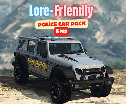 FiveM Lore-Friendly Police Car Pack | Optimized RP Sheriff - PD Vehicles | Drag & Drop | High Quality Law Enforcement Vehicles