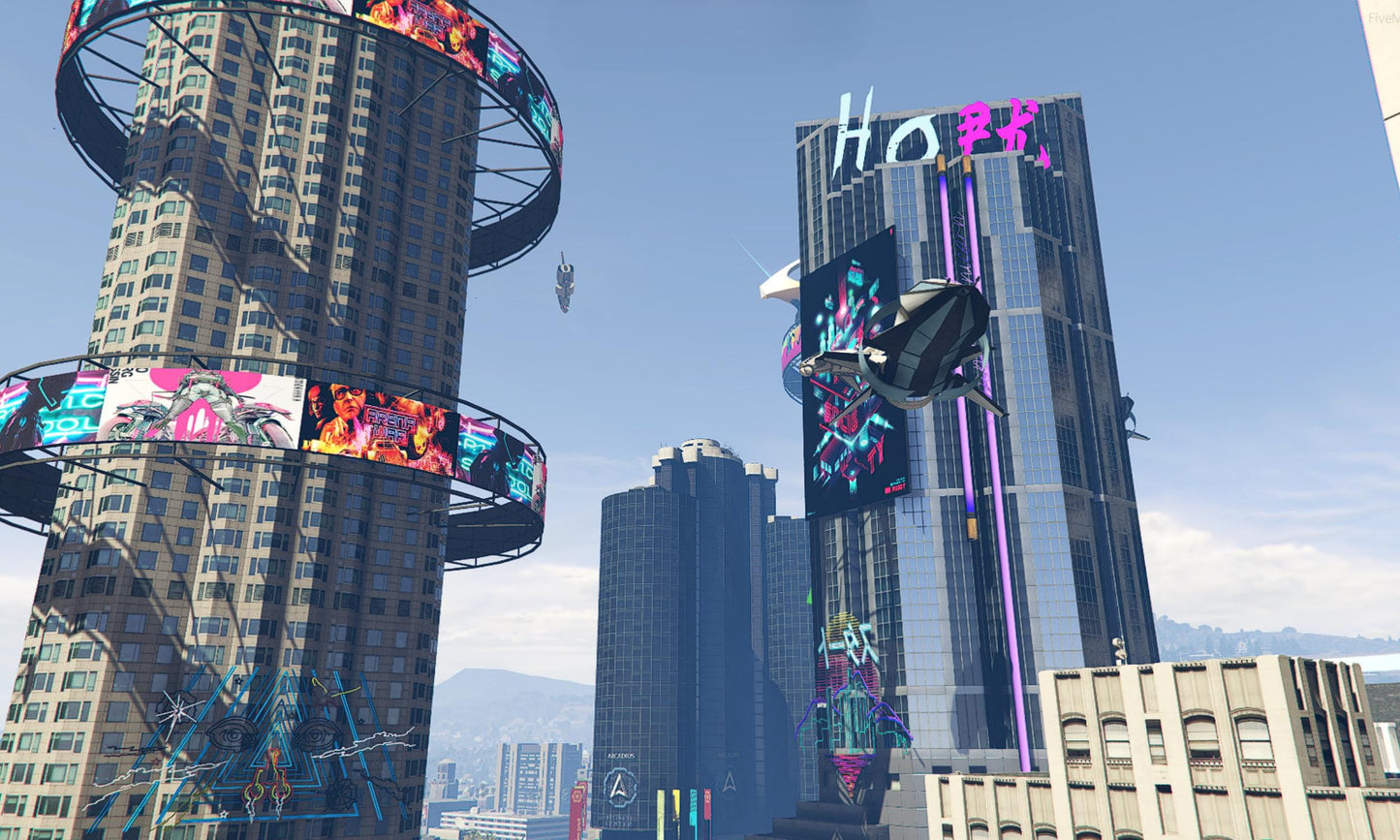 Cyberpunk Town Mod + Office  | Fivem Map  | Futuristic Neon City Experience  |  Fivem Cyberpunk Roleplay  |  Fivem Ready  |  Optimized