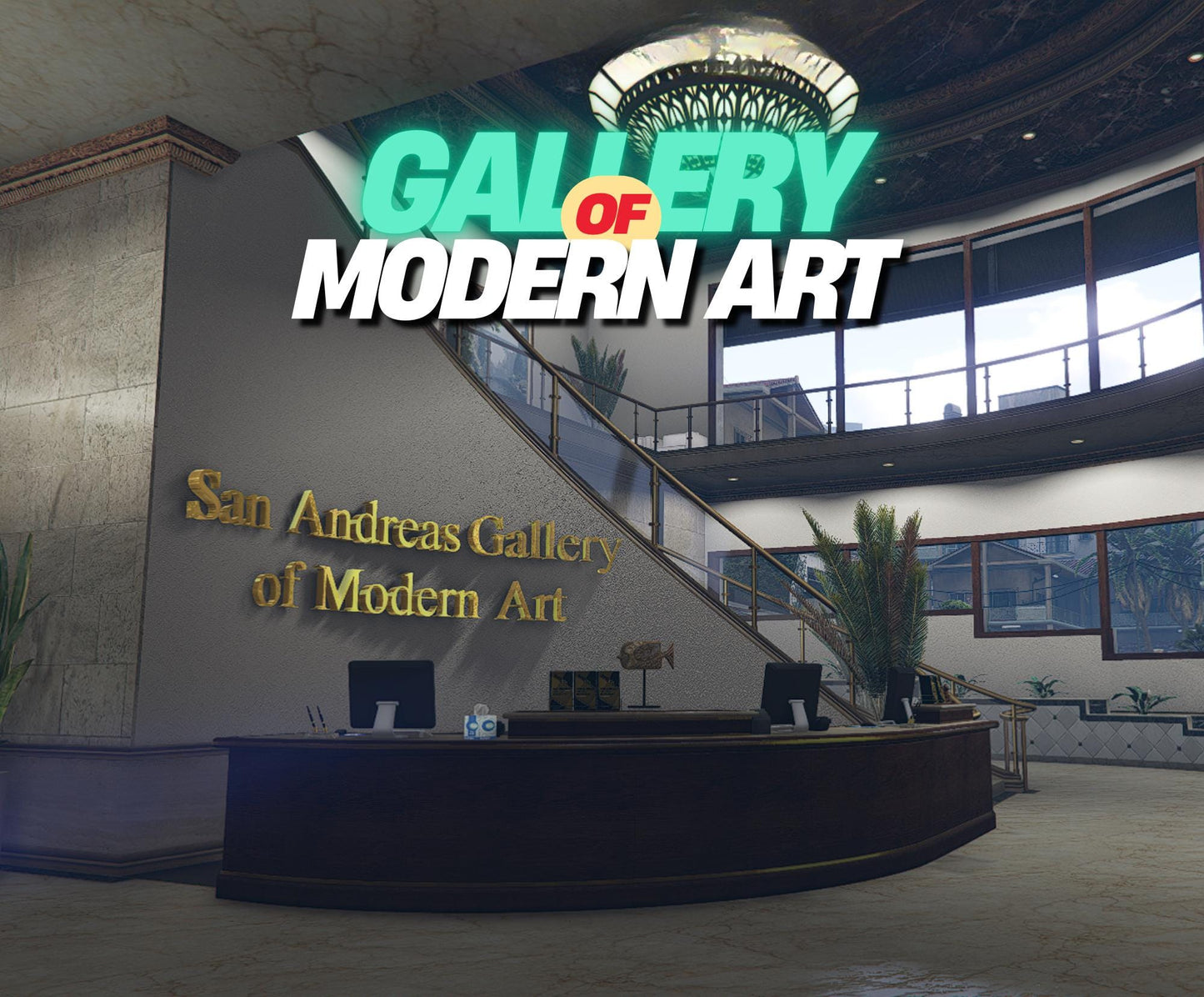 FiveM Modern Art Gallery | Fivem Mlo | Realistic Museum Interior for RP Servers | Optimized Two-Story Gallery Map | Roleplay Friendly Design