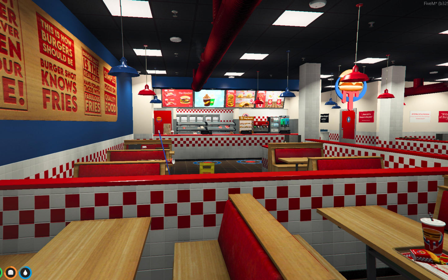 Fivem MLO | Burger Shot MLO | High Quality |MLO | Optimized and Fivem Ready
