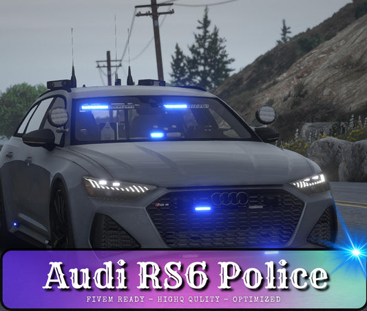 Rs6 Police Car | Fivem Audi Rs6 | Fivem Police Car | Fivem High Quality Car | Fivem Custom Car