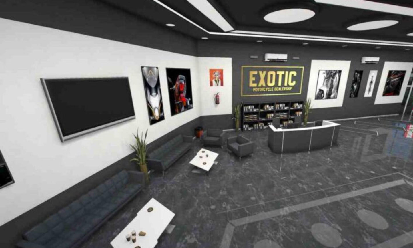 Fivem MLO | Exotic Motorcycle Dealership MLO | Motorcycle Dealership | MLO | Optimized and Fivem Ready
