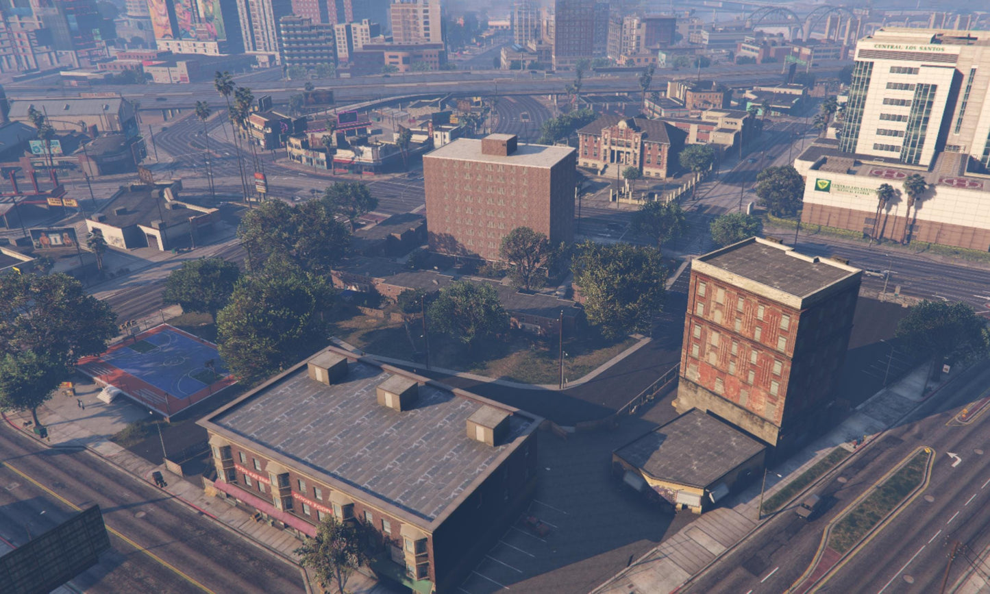 FiveM Hood Map | Gang Territory MLO | Custom FiveM Map | HydePark West Hood | Roleplay Neighborhood | Drag and Drop | Optimized Gang Area