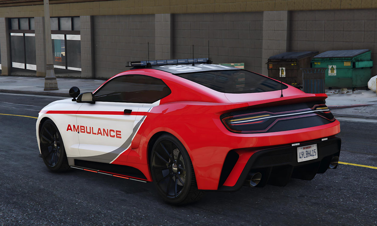 Fivem Lore-Friendly Emergency Vehicles Pack | 10+ Premium Ems Cars  | Fivem EMS Car Pack  | Fivem Ambulance Vehicles  | Fivem Ready Vehicles