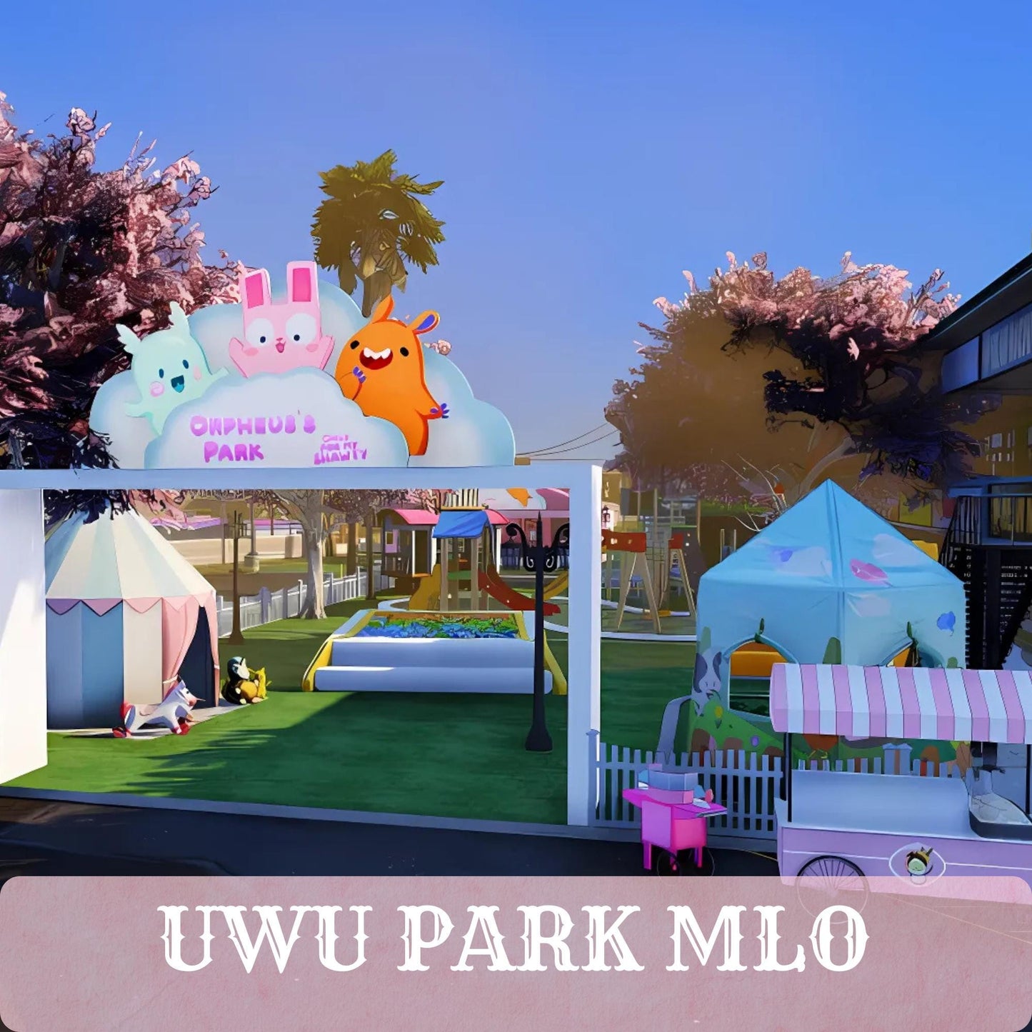 UwU Park MLO | Optimized FiveM Map | Drag & Drop Installation | Cute Roleplay Playground | FPS Friendly Custom MLO