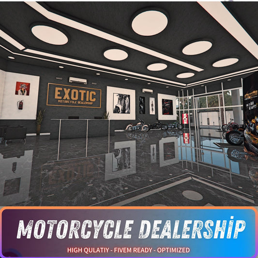Fivem MLO | Exotic Motorcycle Dealership MLO | Motorcycle Dealership | MLO | Optimized and Fivem Ready