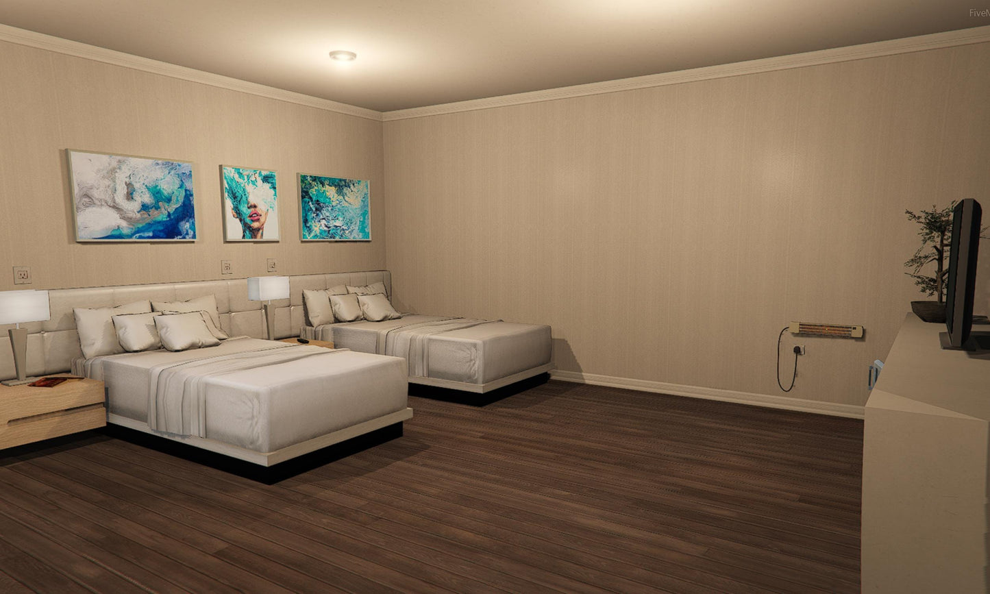 FiveM Hotel MLO | 10-Room Motel Interior for RP Servers | Realistic San Andreas Style Hotel Map | Roleplay Friendly Design | Fivem Ready
