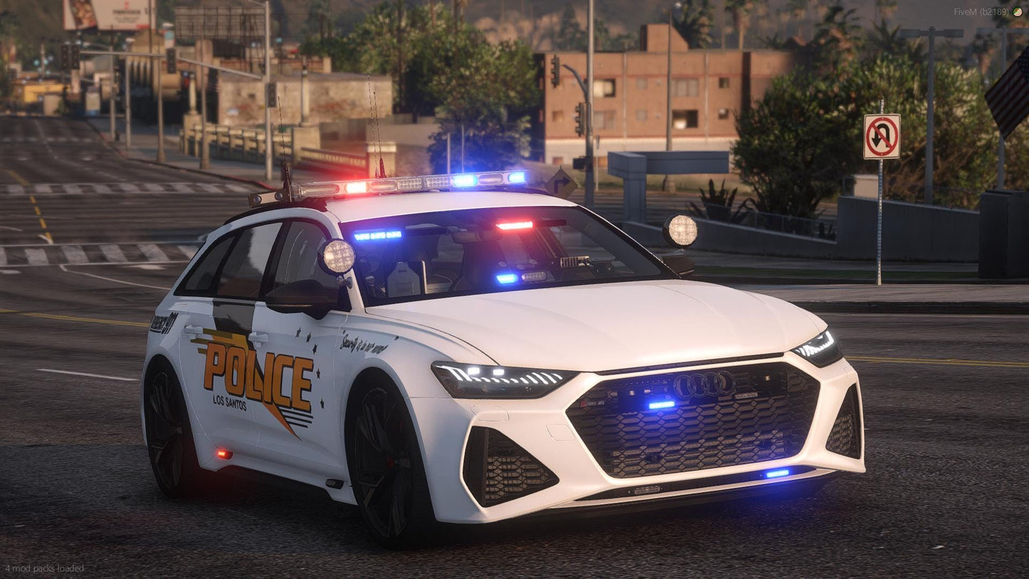 Rs6 Police Car | Fivem Audi Rs6 | Fivem Police Car | Fivem High Quality Car | Fivem Custom Car