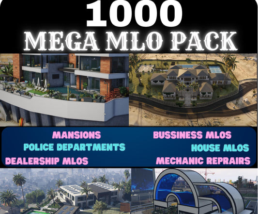 FiveM MLO Pack | Mansion Mlo | Fivem Mlo | FiveM MLO business | Shop Mlo | Hotel Mlo | Garage Mlo | House Mlo | Police Station Mlo Fivem Mlo