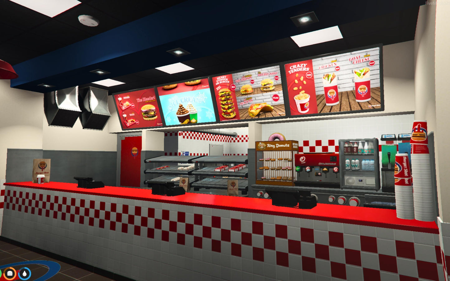 Fivem MLO | Burger Shot MLO | High Quality |MLO | Optimized and Fivem Ready