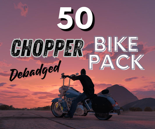 Fivem Chopper Bike | 50 Chopper Motorcycle | High Quality Fivem Bike | Fivem Motorcycle Pack | Fivem Bike Pack | Debadged Motorcycle Pack