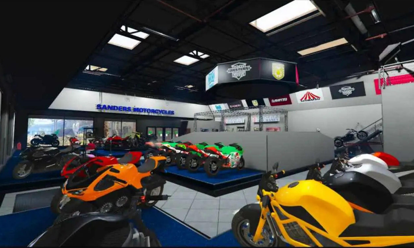 Fivem MLO | Sanders Motorcycles MLO | High Quality | MLO | Optimized and Fivem Ready