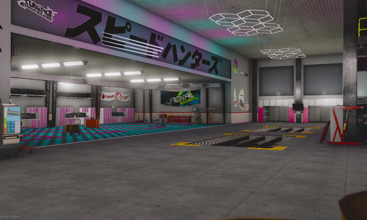 Speed Hunters Garage MLO | FiveM Mlo Garage | FiveM | FiveM MLO | FiveM Garage MLO | Fivem Mlo Business