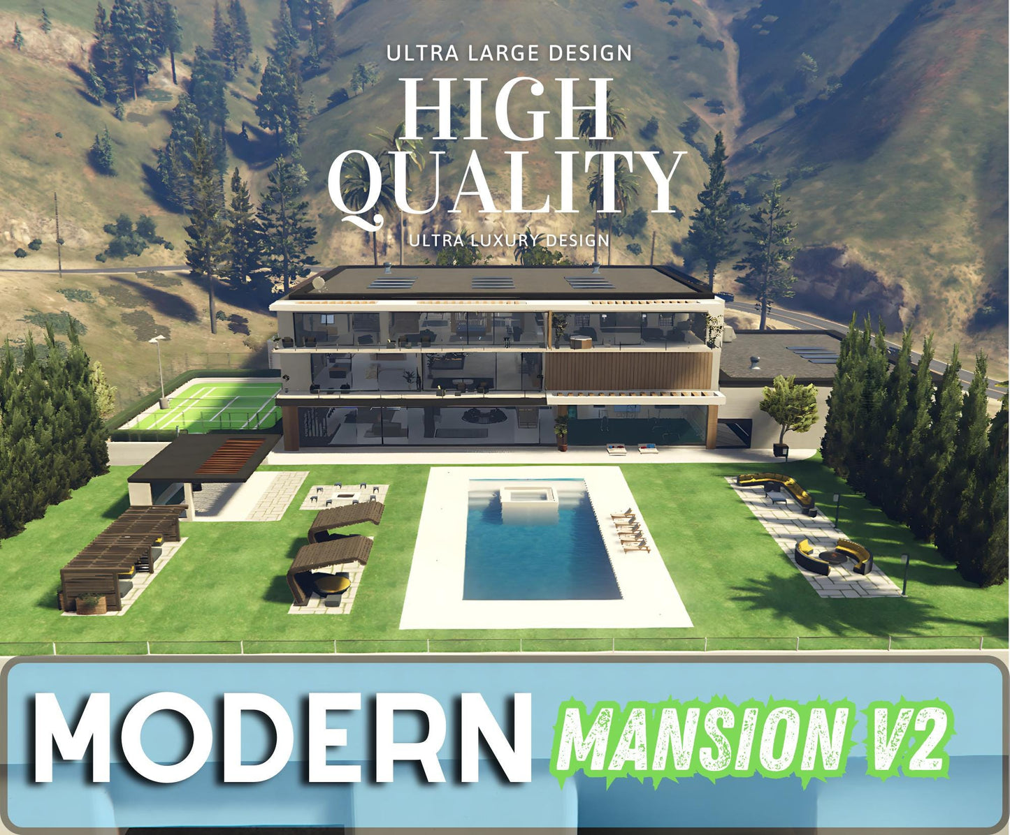 Fivem Mlo | Modern Mansion V2 | Spacious and Ultra Luxurious Design | Fivem Mansion Mlo | Fivem Modern Mansion | Mafia Mlo | Luxury Mlo