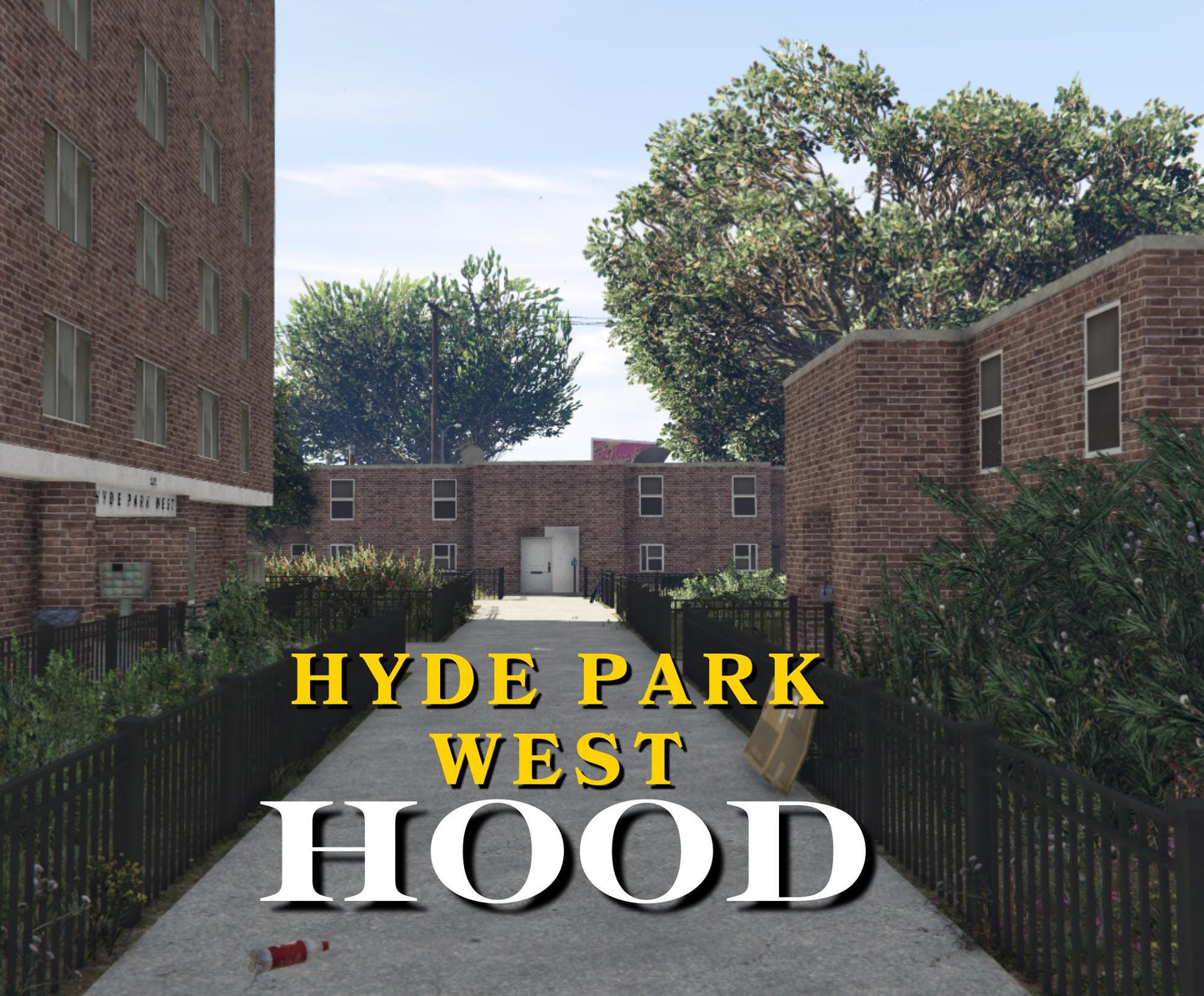 FiveM Hood Map | Gang Territory MLO | Custom FiveM Map | HydePark West Hood | Roleplay Neighborhood | Drag and Drop | Optimized Gang Area