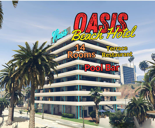Oasis Beach Hotel | FiveM MLO | Beachfront Hotel | Roleplay Resort | Optimized & High Quality | Drag - Drop  | Fivem Ready  | Fivem Hotel
